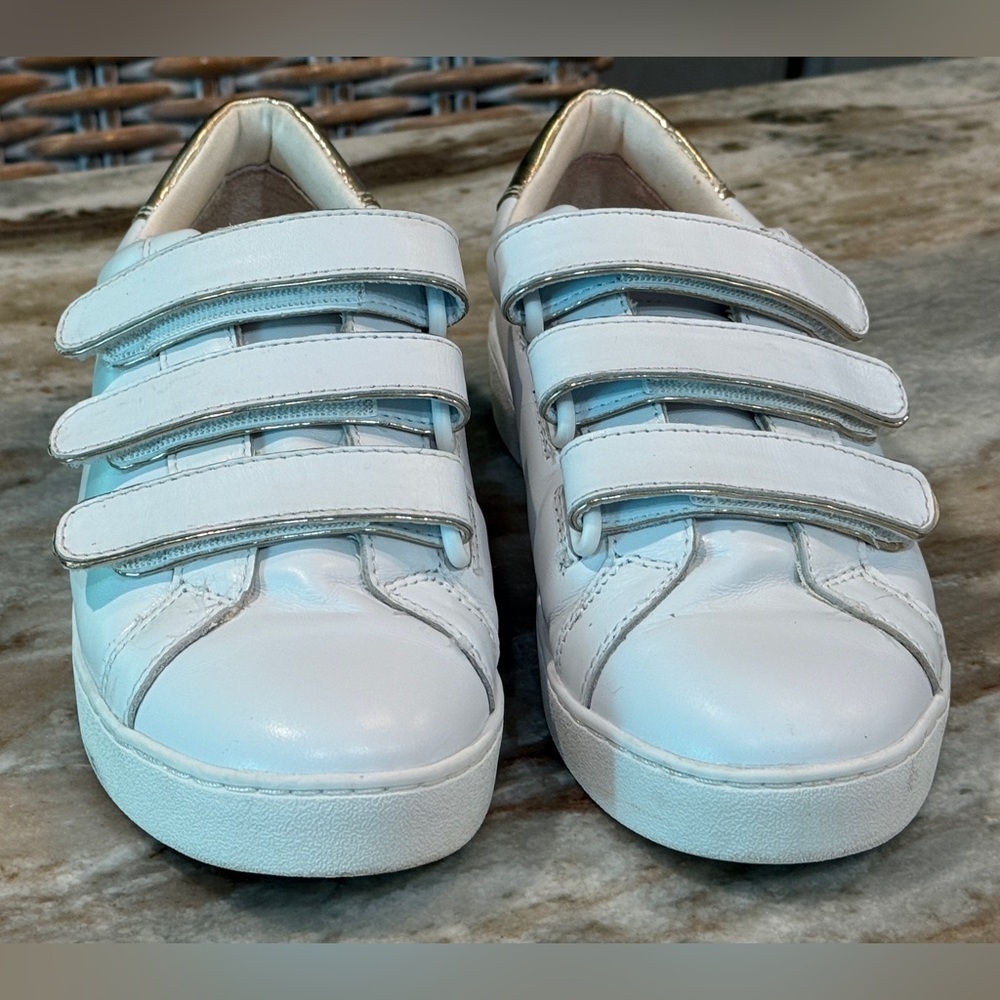 Women’s VIONIC Bobbi white leather Velcro triple strap sneakers- Size 7 - Picture 6 of 8